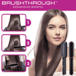 BrushThrough™ - Keramische Haartang Borstel-Koopje.com