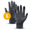 Heatwave gants thermiques – Gardez la chaleur et bougez librement sous le vent, la pluie et la neige - Gris, L