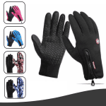 Warme water- en windafstotende touchscreen handschoenen met zachte fleece voering-Koopje.com