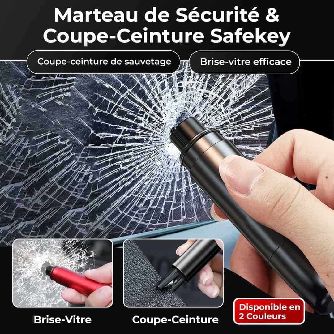 SAFEKEY – Porte-clés marteau de sécurité