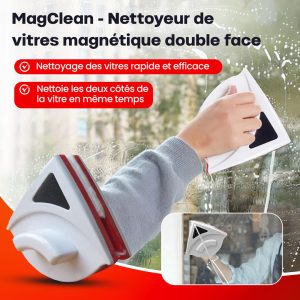 MagClean – Nettoyeur de vitres magnétique double face