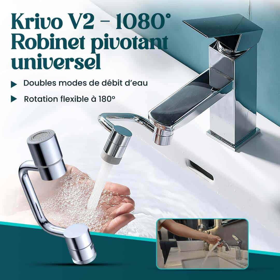 Krivo V2 – Robinet Pivotant Universel à 1080°