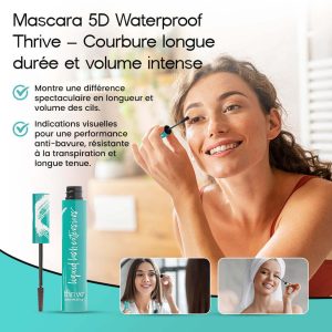 Mascara 5D Waterproof Thrive – Courbure longue durée et volume intense