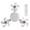 Ventilateur de plafond avec lumière LED – iFanGlow intelligent et silencieux - Style 3 ventilateurs