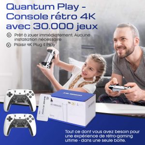 Quantum Play – Console rétro 4K avec 30.000 jeux