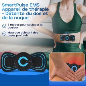SmartPulse EMS Appareil de thérapie – Détente du dos et de la nuque