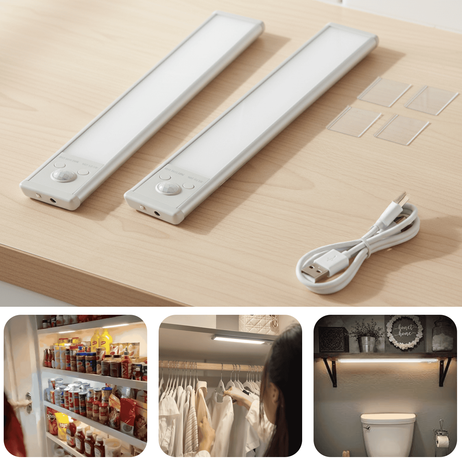 LUMILITE PRISM éclairage sous meuble avec détecteur de mouvement – ne cherche plus jamais dans le noir (Achète 1 + Reçois-en 1 gratuit)