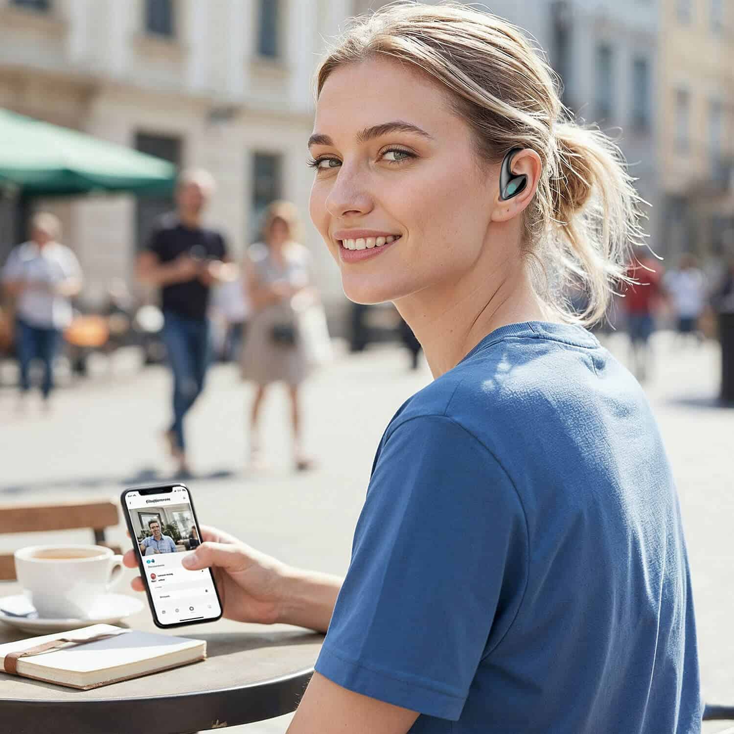 UniTalk Buds Real-time Translator – Écouteurs sans fil pour conversations multilingues instantanées