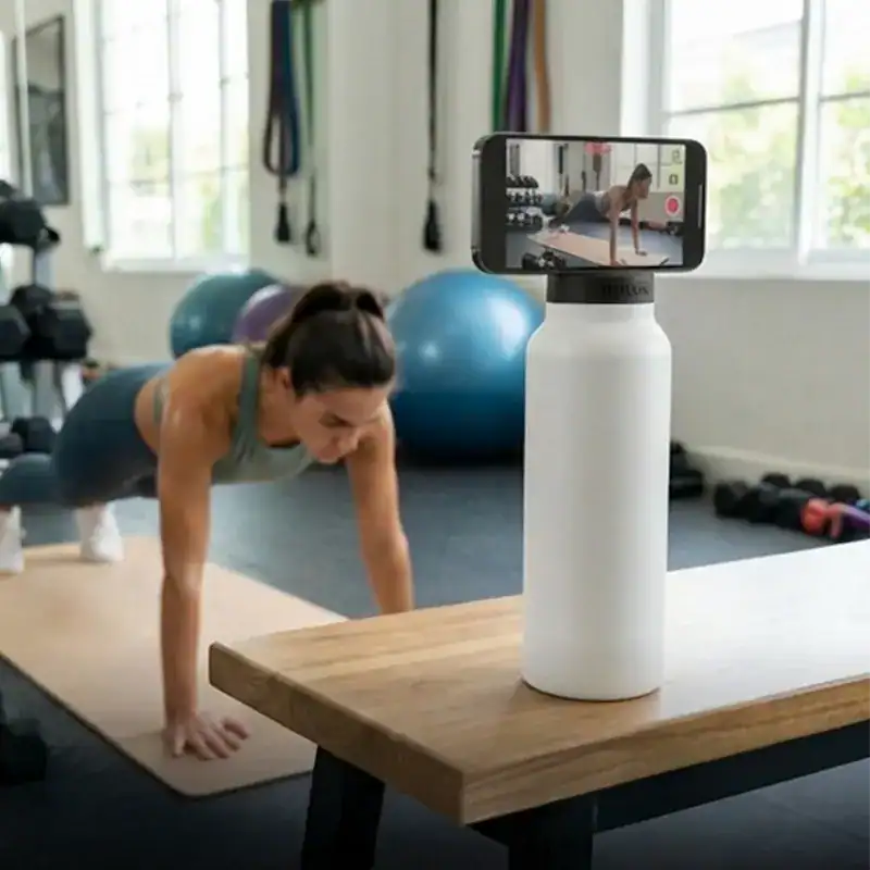 Wrijf GripSip over de waas en vlekken