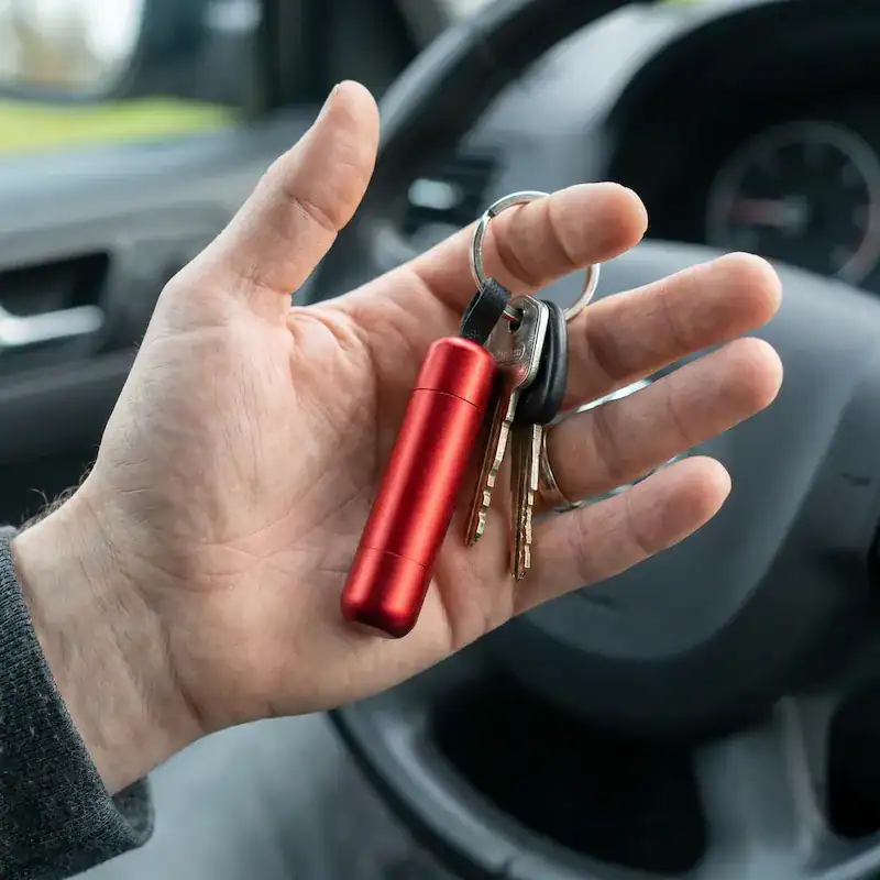 Safekey in gebruik op glas