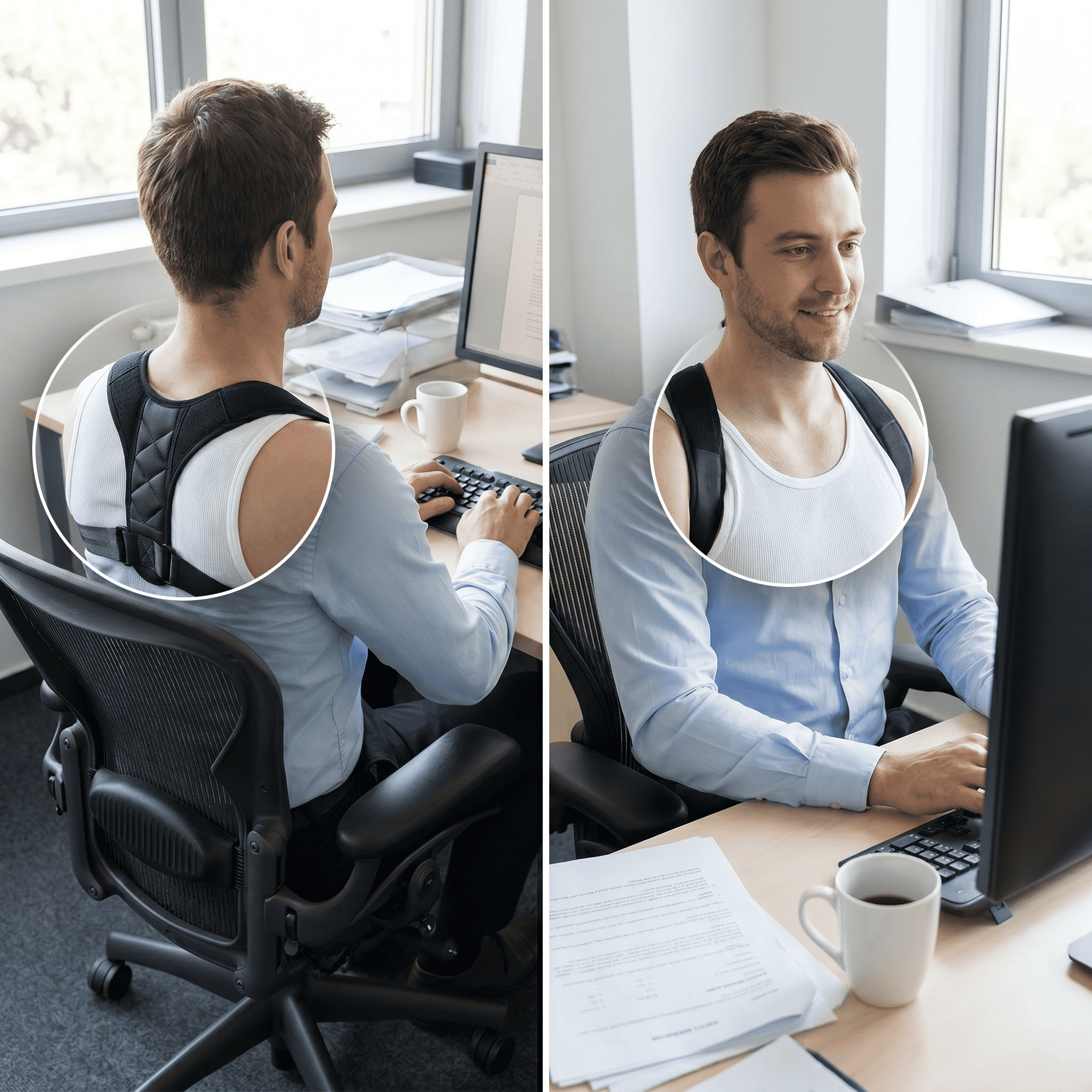 Correcteur de posture AlignPro – Un soutien invisible pour une vie sans douleur
