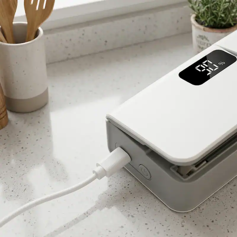 SnapSeal Mini Sealer in gebruik