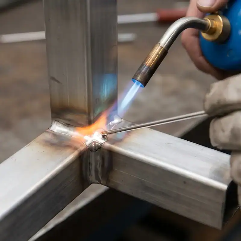 Wrijf UpCraft Aluminium Lasstaven over de waas en vlekken