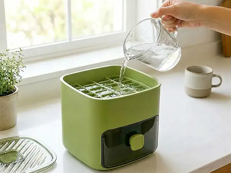 Spoel of stof je glas kort af