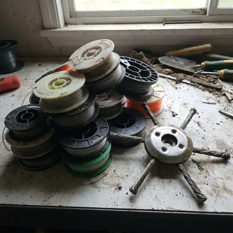 Coin de jardin envahi avant et après la coupe avec DuroBlade